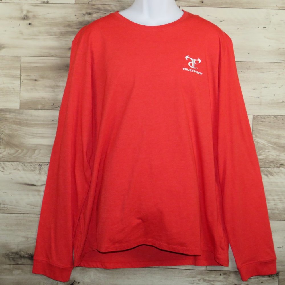 TRUETIMBER* Men's Long Sleeve‎ Crew Neck Pullover Tee-Shirt~ Size 2XL